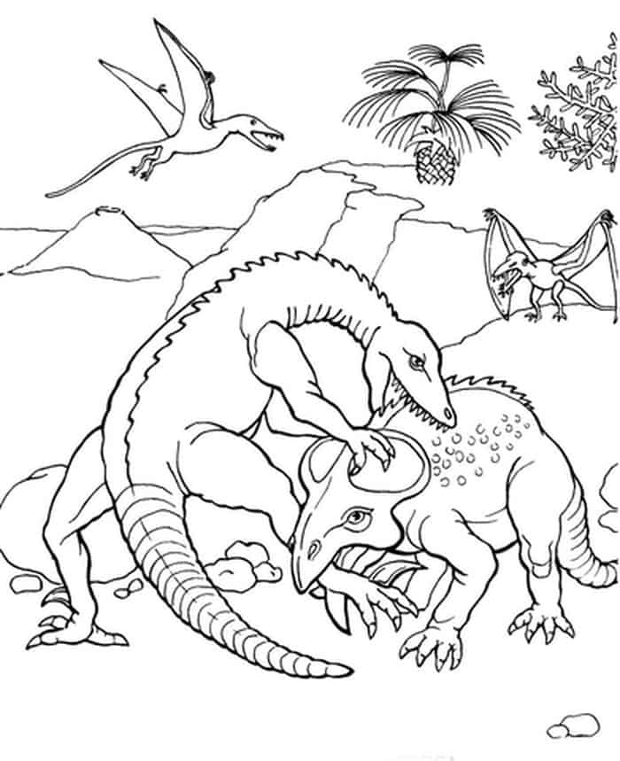 Protoceraptos Dinosaur Coloring Page