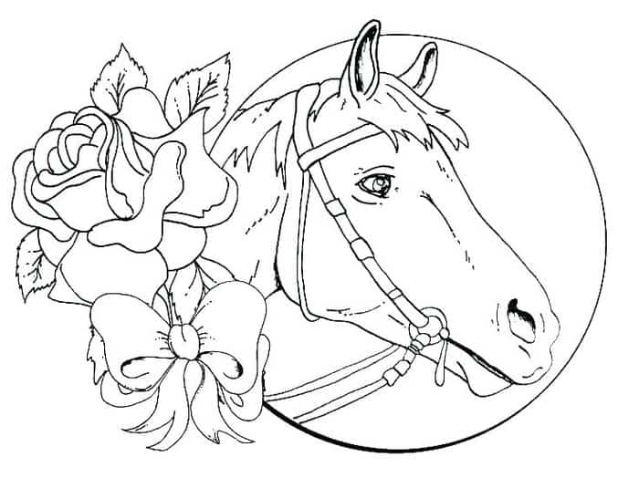 Real Horse Head Coloring Pages