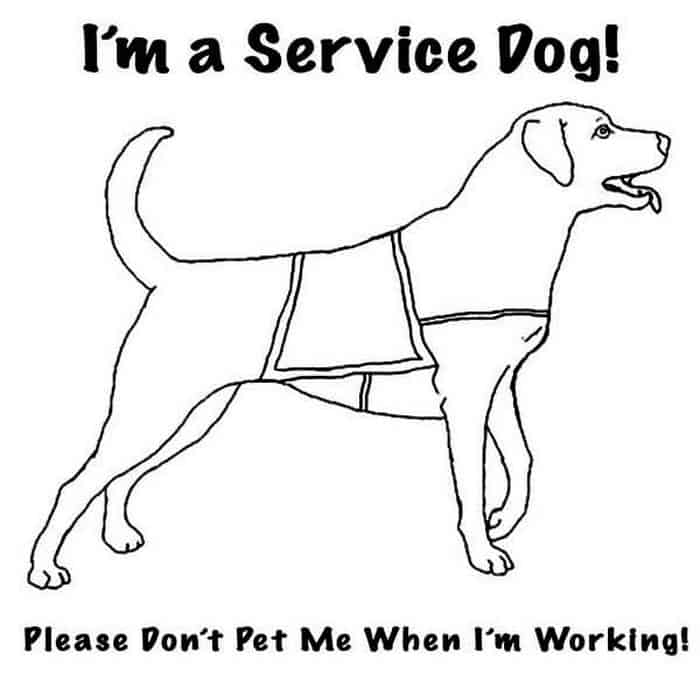 Service Dog Coloring Pages