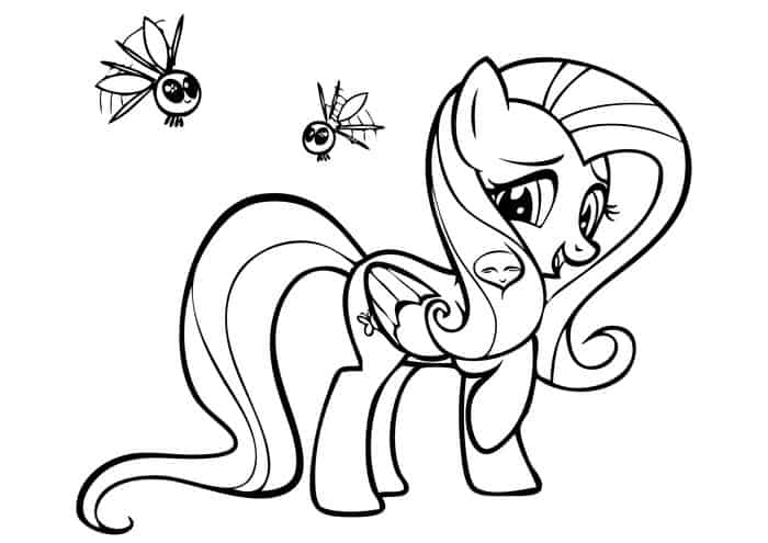 Shy My Little Pony Coloring Book Pages
