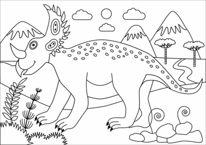 Sinoceratops Coloring Page
