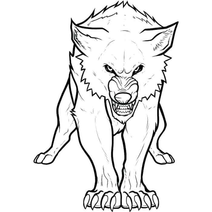 Snaring Wolf Coloring Pages