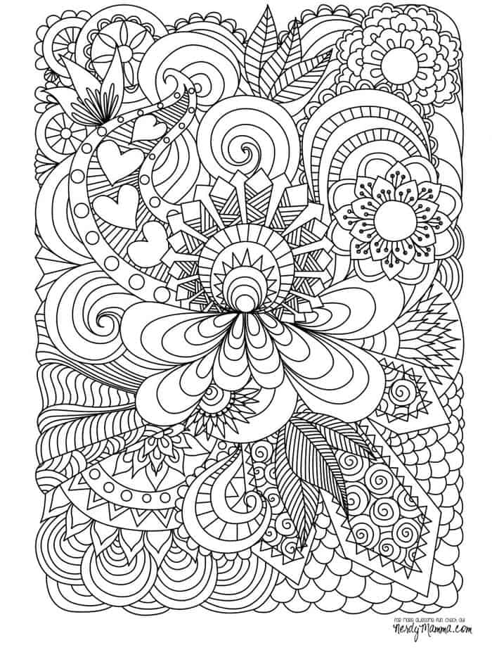 Spring Coloring Pages For Adults
