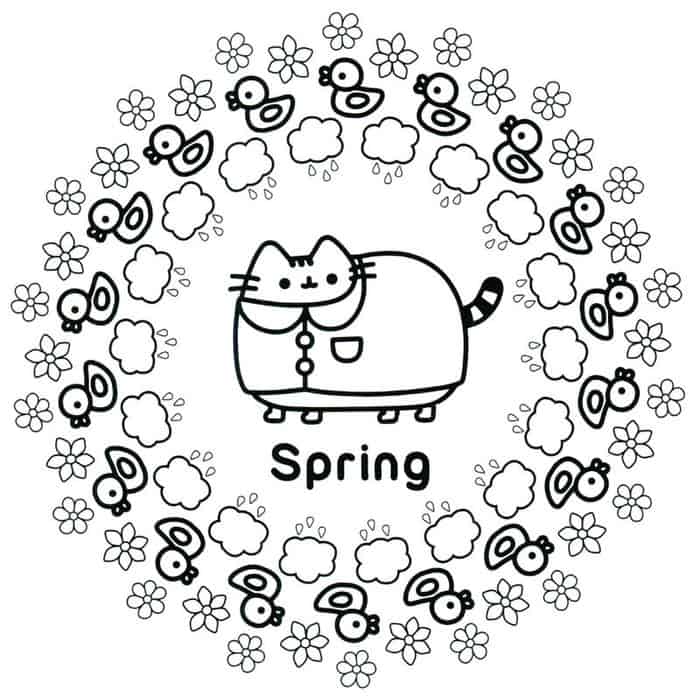 Spring Coloring Pages For Kindergarten