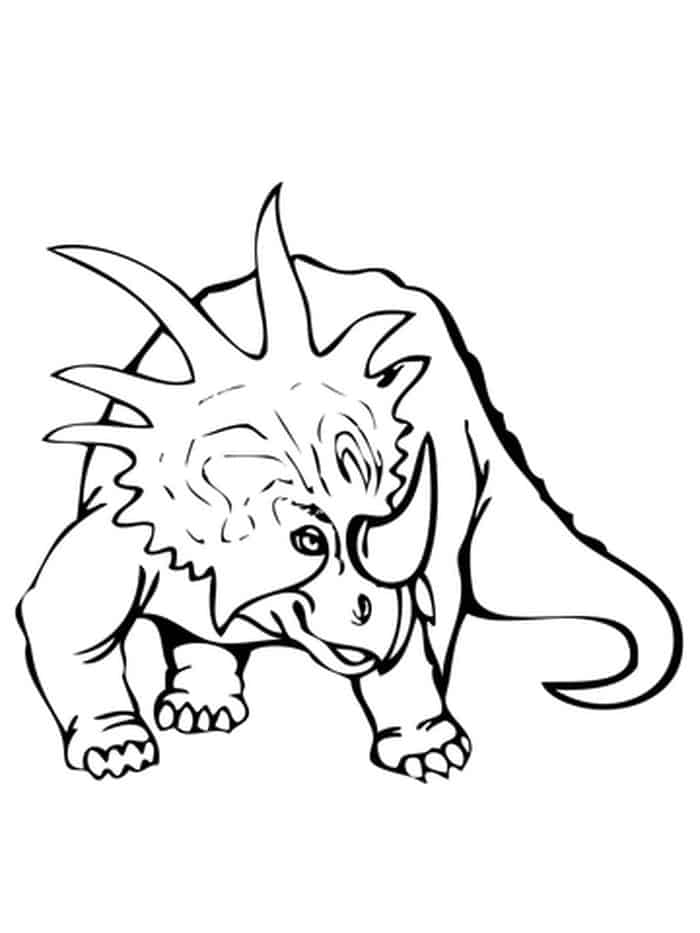 Styracosaurus Dinosaur Coloring Page