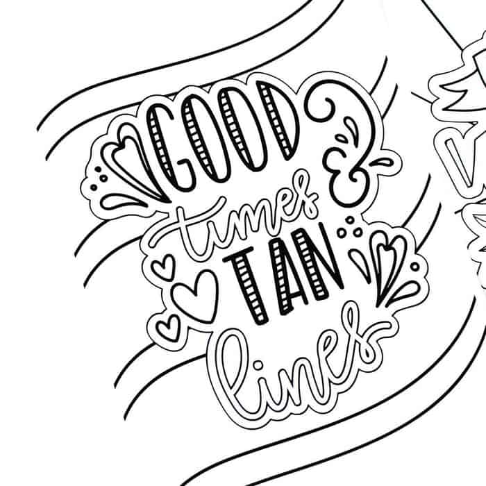 Summer Coloring Pages For Girls