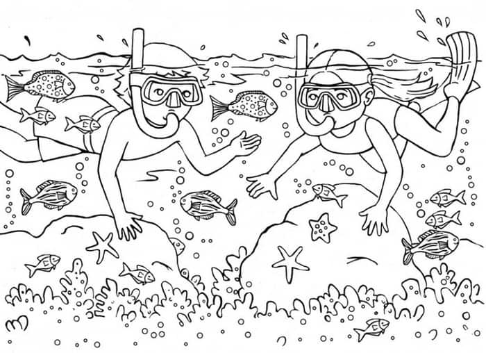Summer Free Printable Coloring Pages