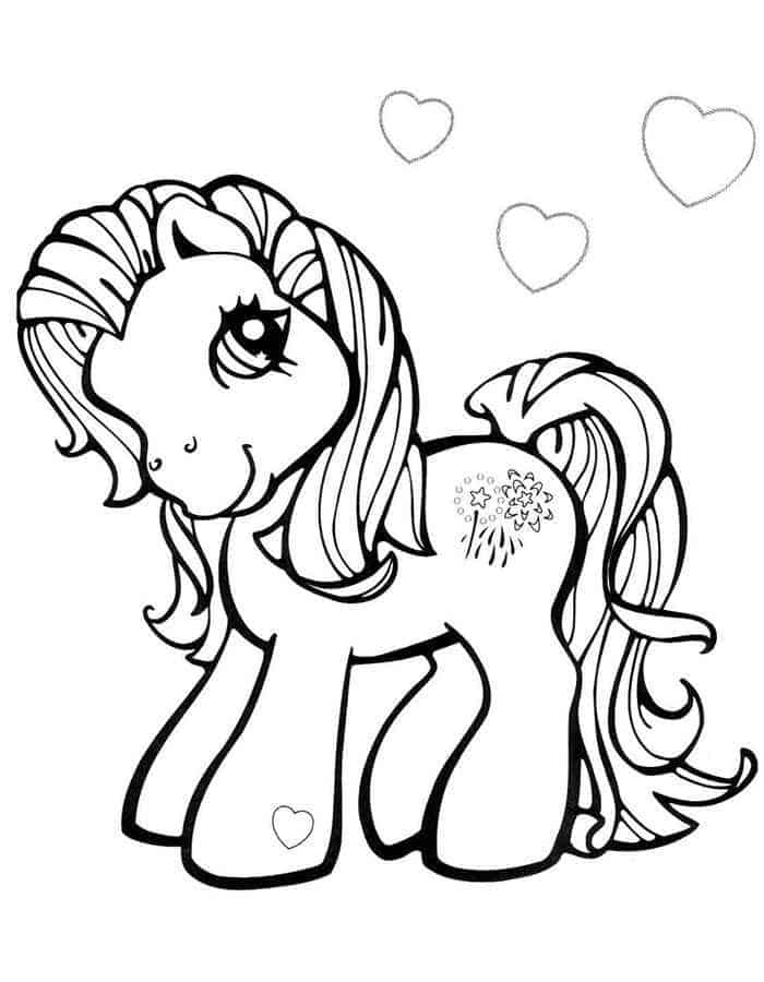 Very Cute My Little Pony Coloring Sheet
