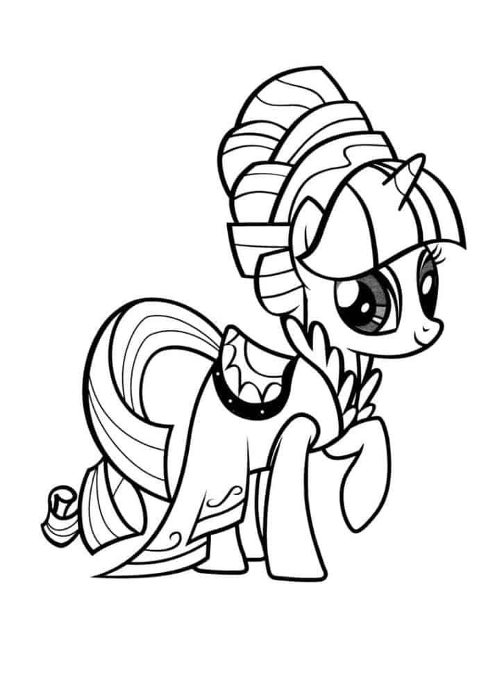 Very Cute My Little Pony Coloring Sheets