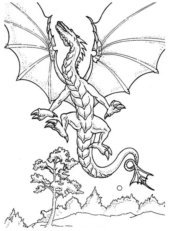 Water Dragon Coloring Pages