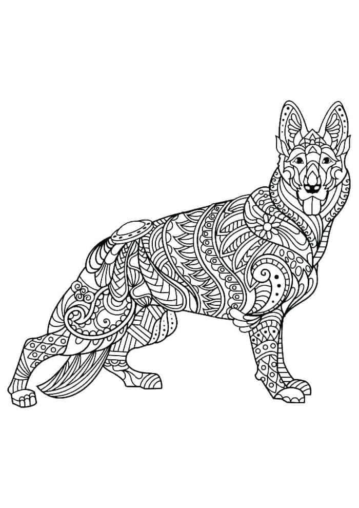 Wolf Coloring Pages Adult