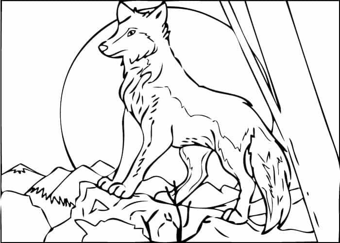 Wolf Coloring Pages Printable
