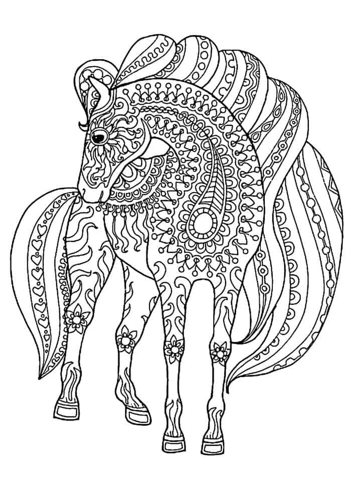 Zen Horse Coloring Pages