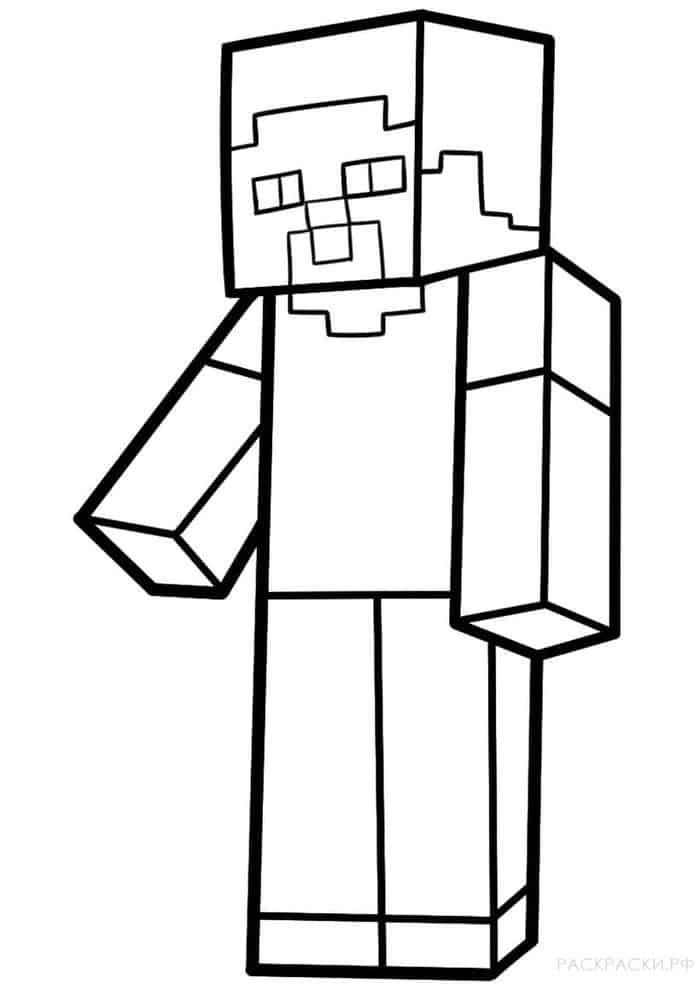 Zombie Minecraft Coloring Pages