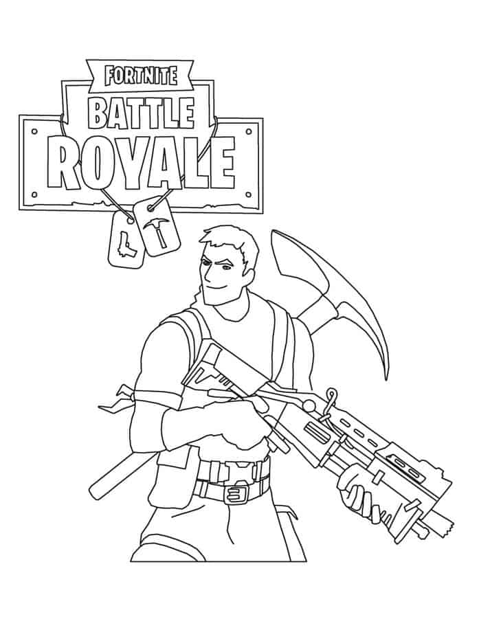 epic fortnite coloring pages printable