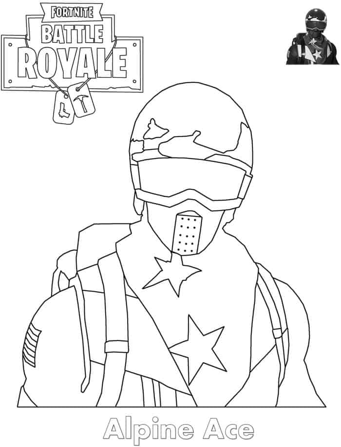 fortnite alpine ace coloring pages