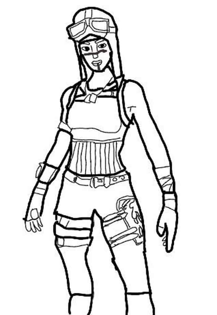 fortnite coloring pages renegade raider