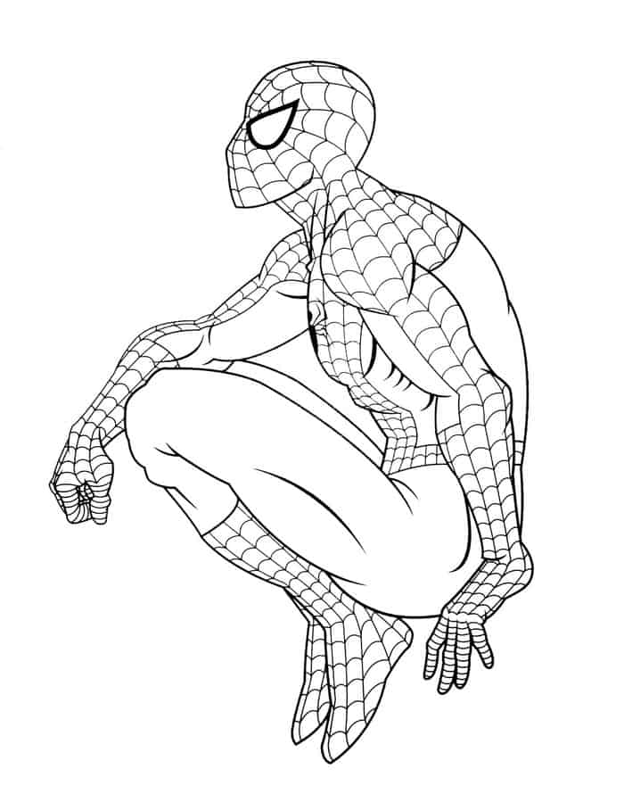 free coloring pages spiderman