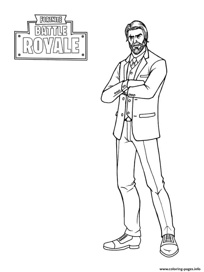 john wick fortnite coloring pages