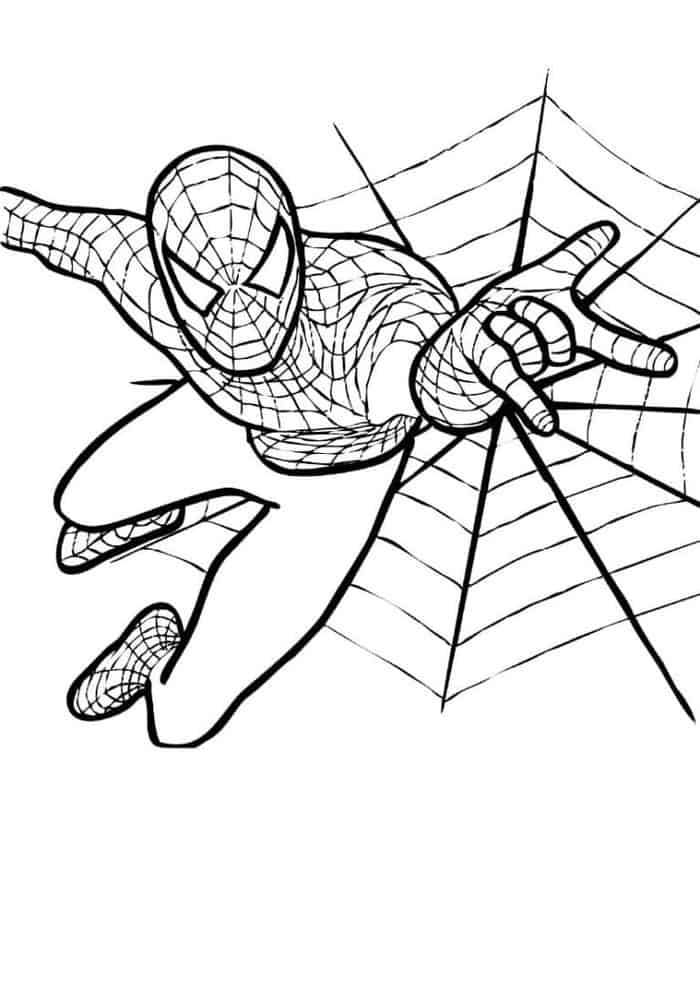 spectacular spiderman coloring pages