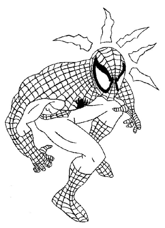 spider sense coloring pages