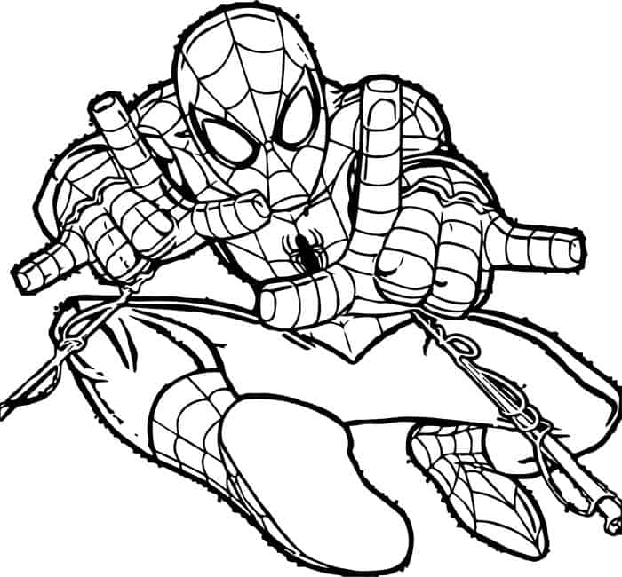 spiderman civil war coloring pages