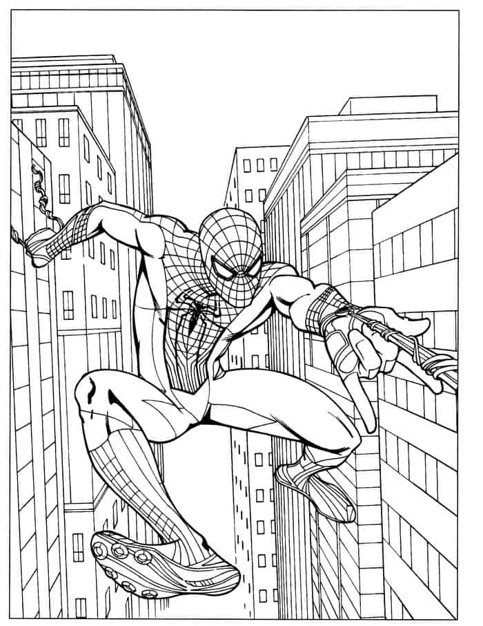 spiderman coloring pages for boys