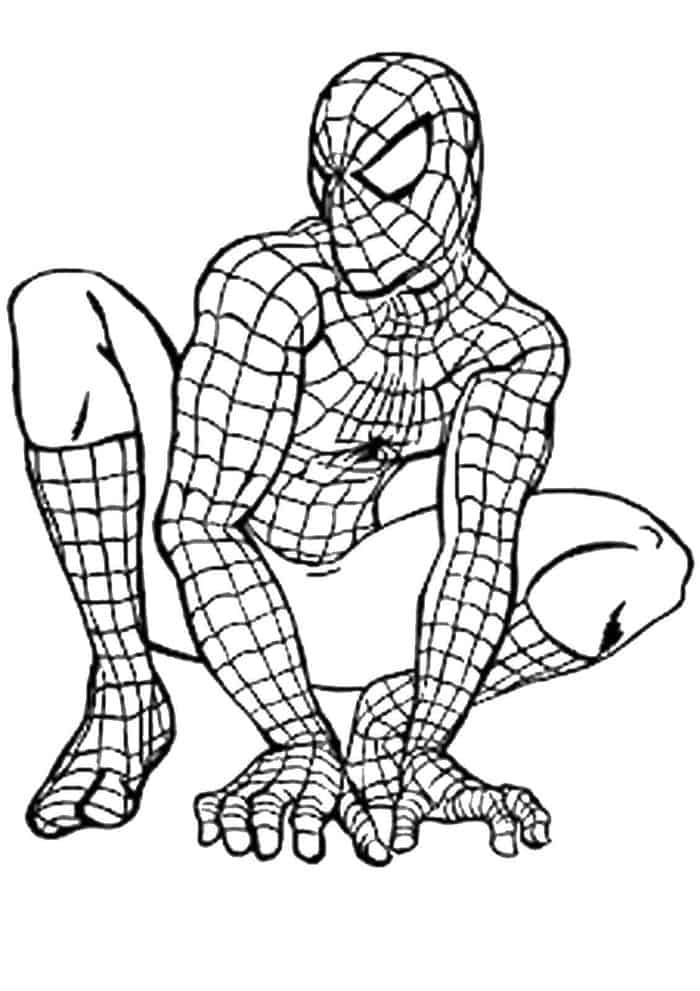 spiderman coloring pages for kids