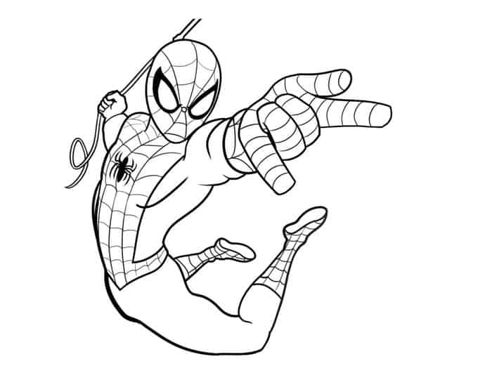 spiderman coloring pages for preschoolers