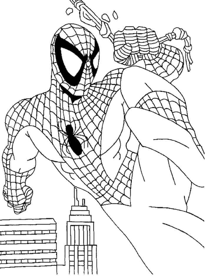 spiderman comics coloring pages