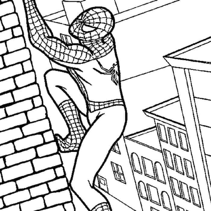 spiderman free coloring pages