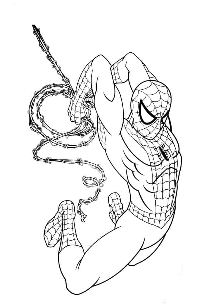 spiderman printables coloring pages