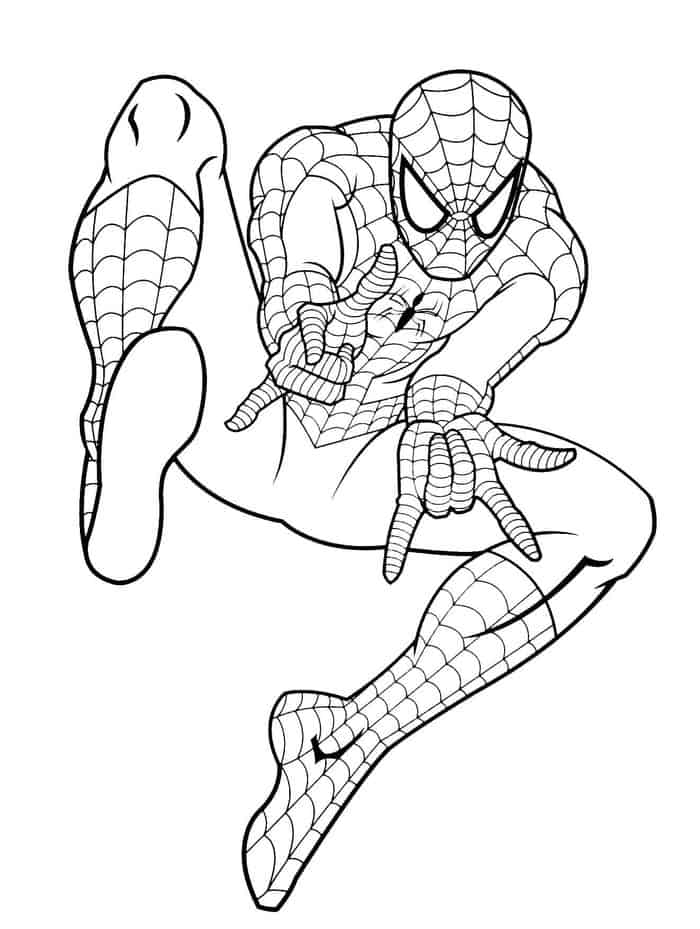 ultimate spiderman coloring pages