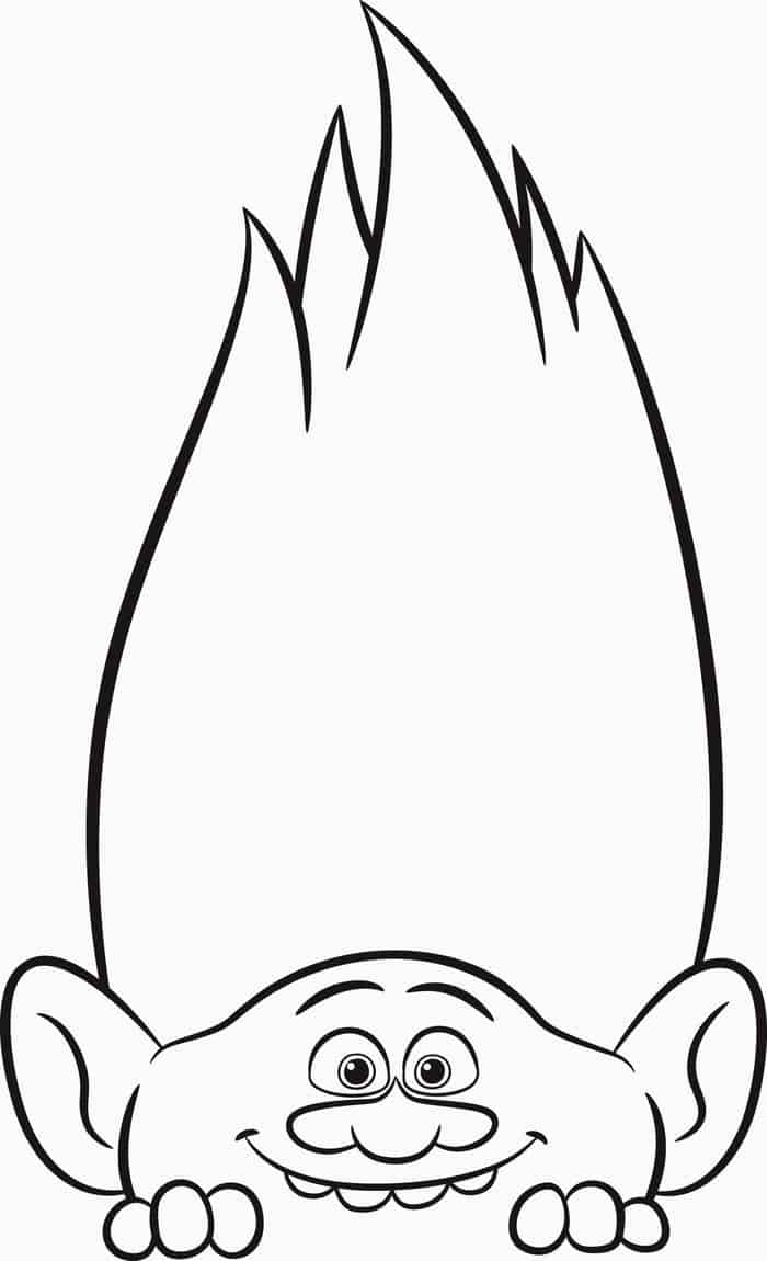 2016 Trolls Coloring Pages
