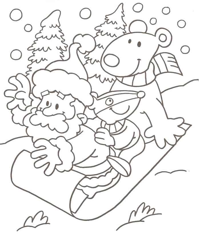 Adult Christmas Coloring Pages 1