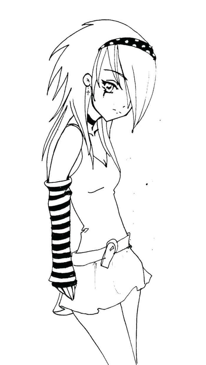 Anime Characters Coloring Pages 1
