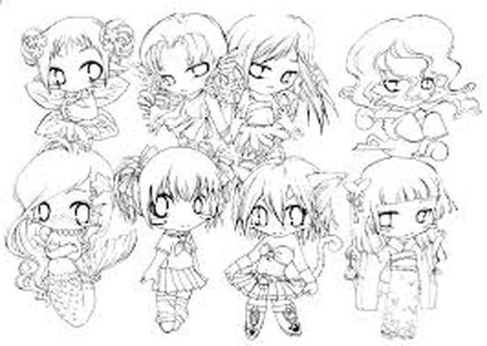 Anime Coloring Pages Chibi