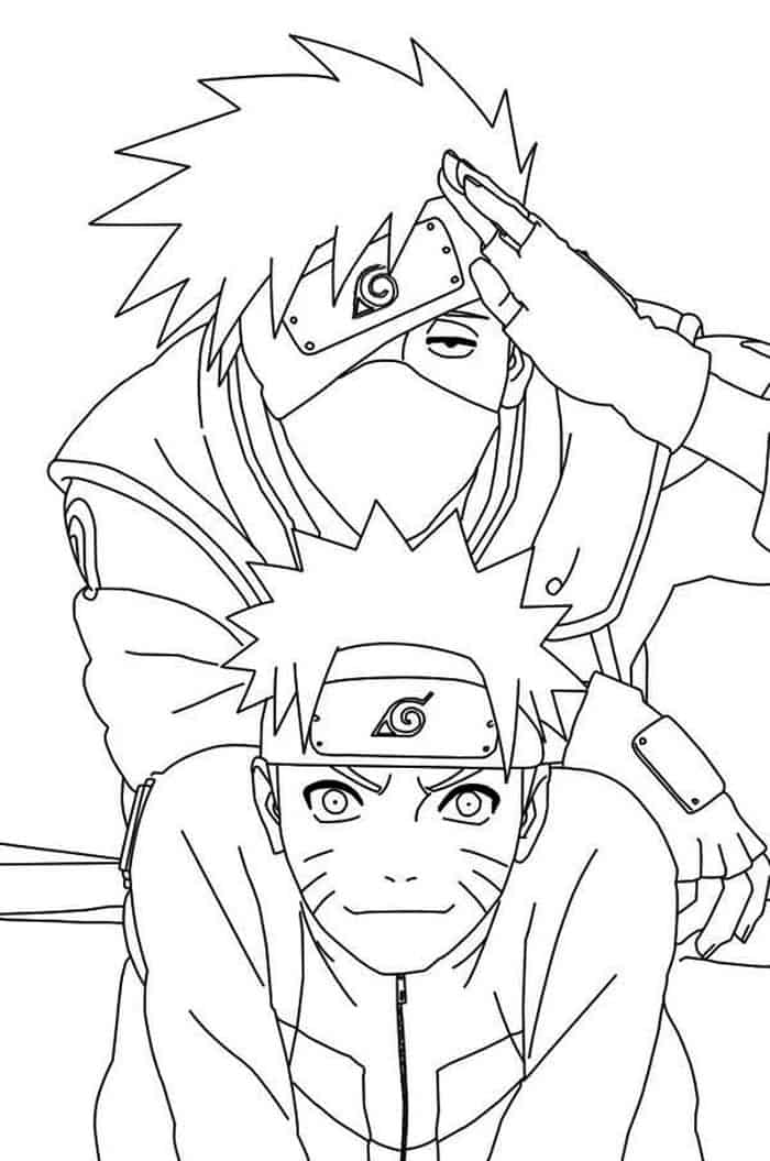 Anime Couple Coloring Pages 1