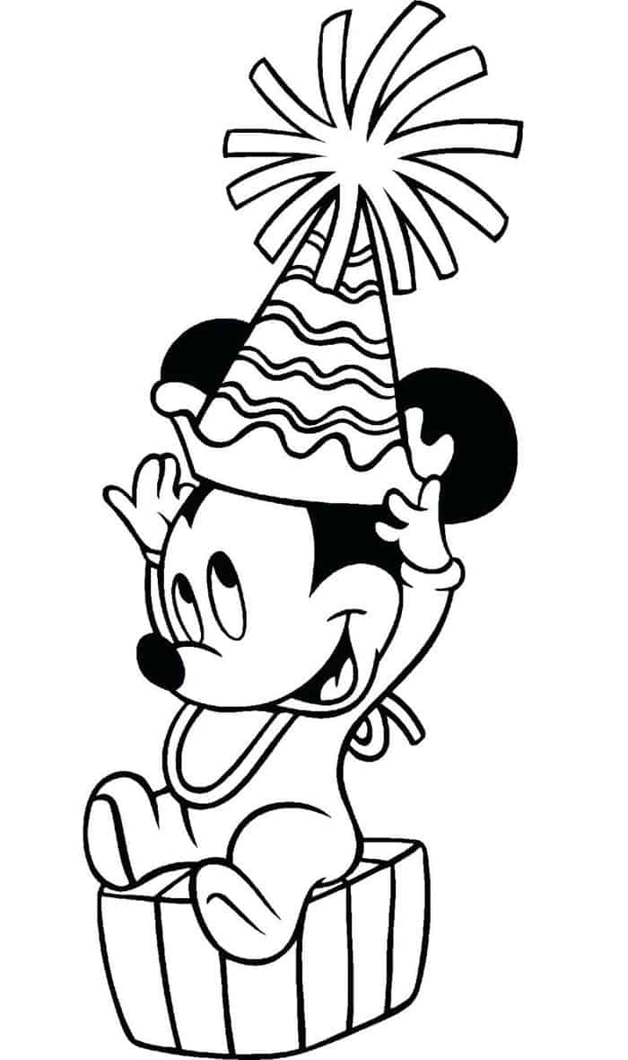 Baby Minnie Coloring Pages