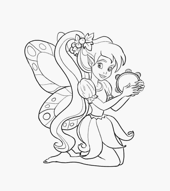Barbie Fairy Coloring Pages