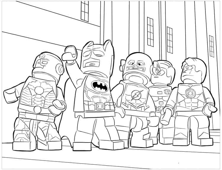 Batman Lego Movie Coloring Pages scaled