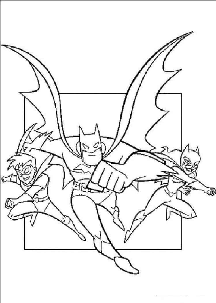 Batman Robin Coloring Pages