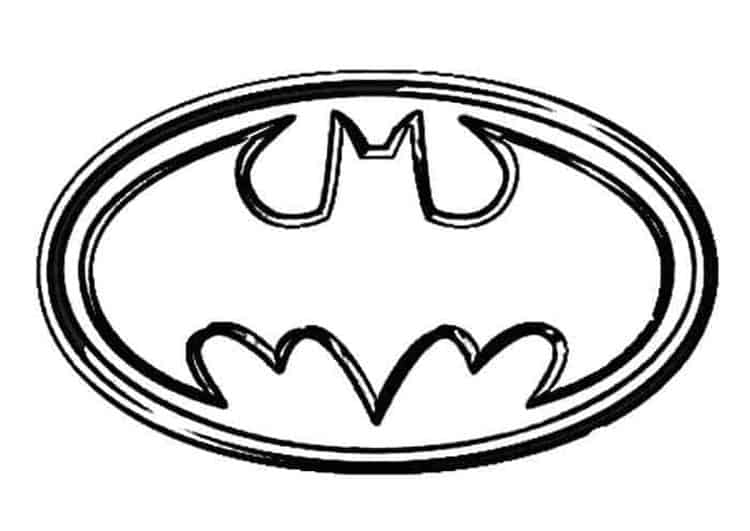 Batman Symbol Coloring Pages