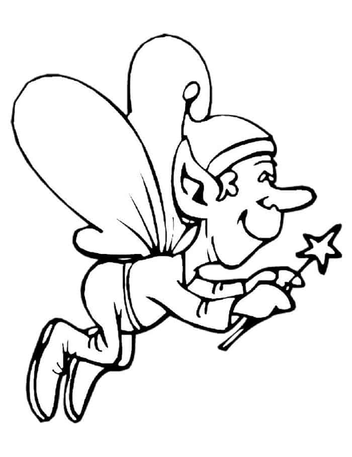 Boy Fairy Coloring Pages