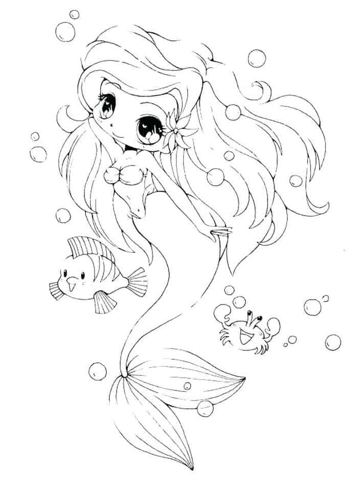 Chibi Anime Girl Coloring Pages 1