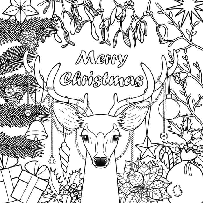 Christmas Coloring Book Pages 1