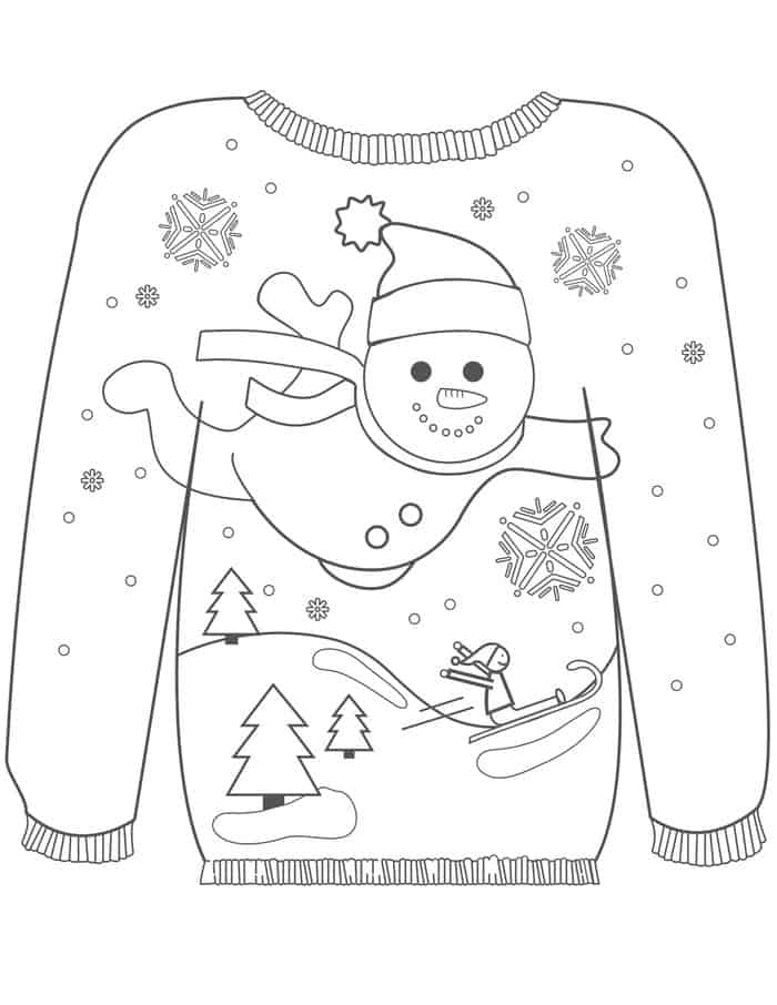 Christmas Coloring Pages For Preschoolers 1
