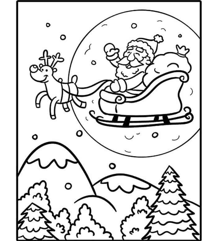 Christmas Printable Coloring Pages 1