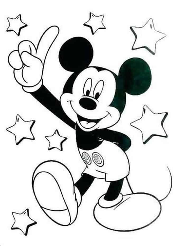 Coloring Pages Disney Mickey Mouse