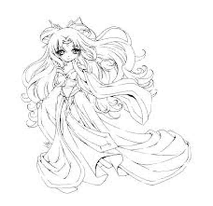 Coloring Pages For Girls Anime